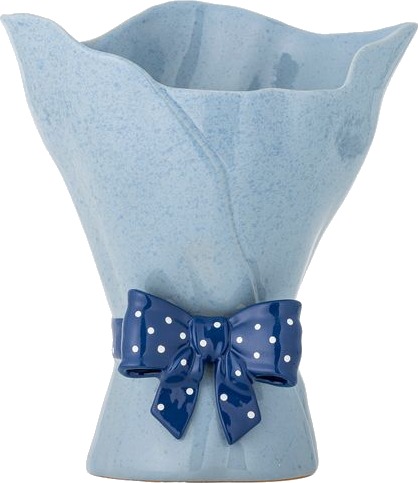 Bloomingville Belivia Vase   Blue   H28.5CM