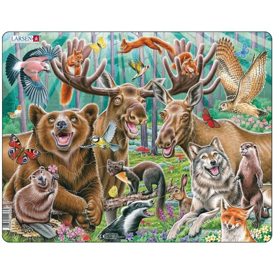 Larsen Puzzles Happy Forest Selfie Larsen Puzzles Happy Forest Selfie