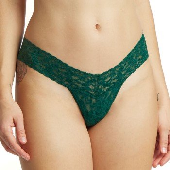 Hanky Panky Truser Low Rise Thong M?rkgr?rnn nylon One Size Dame Hanky Panky Truser Low Rise Thong M?rkgr?rnn nylon One Size Dame
