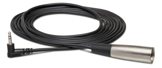 Hosa XVM-105M XLRM-stereo minijack 1,5 meter lengde