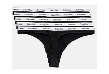 Calvin Klein 5 pack Thong (Low-Rise) BLACK/BLACK/BLACK/BLACK/BLACK XL Calvin Klein 5 pack Thong (Low-Rise) BLACK/BLACK/BLACK/BLACK/BLACK XL