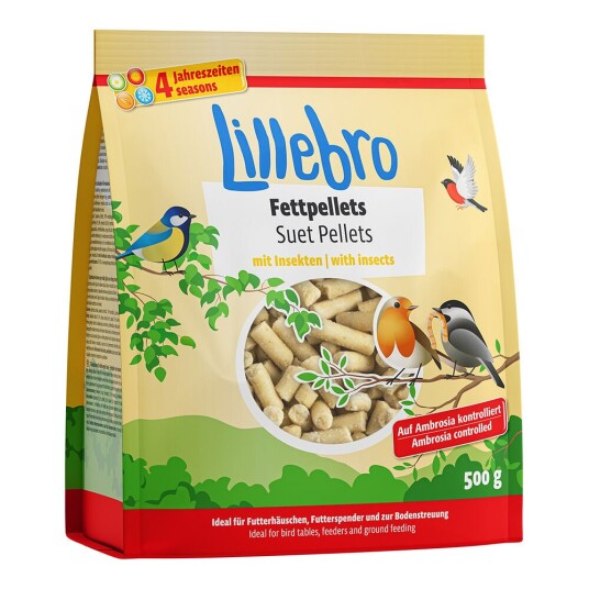 Lillebro Fettpellets Med Insekter 500 G
