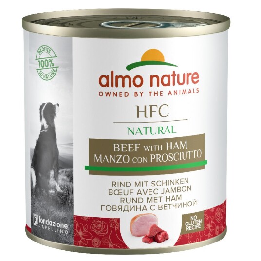Almo Nature Hfc 6 X 280 G 290 G Storfekjøtt & Skinke (290 G)