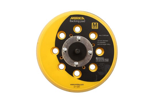 Mirka Ø125mm Bakplate 5/16 Medium med Høy Ytelse for Effektiv Støvfjerningsløsning