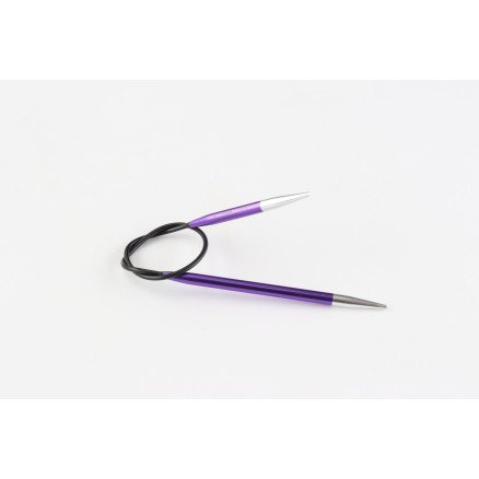 KnitPro Zing Asymmestriske Rundepinner 25 cm 3,75mm