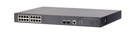 Dahua Technology Poe Dh-Pfs4218-16Gt-240, Håndtert, Gigabit Ethernet (10/100/1000), Strøm Over Ethernet (Poe), Rack-Montering