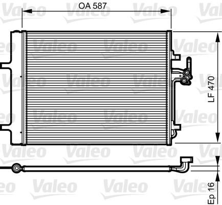 Kondensator VALEO 814184 Kondensator VALEO 814184