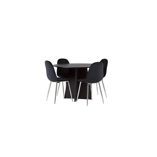 Venture Home Spisegruppe Venture Home Bootcut Ø110 cm med 4 stk Polar Stoler GR23798
