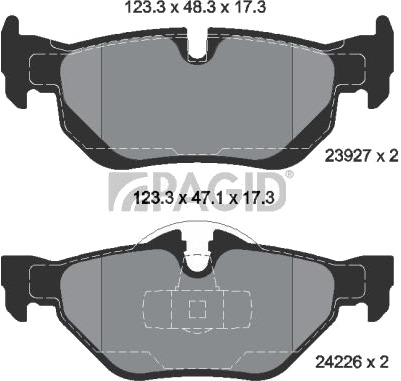 Bremseklosser PAGID T1447N