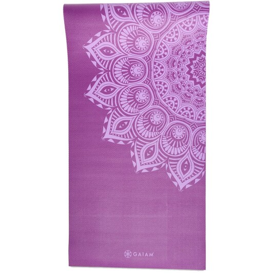 Gaiam Purple Mandala Yoga Mat 6mm Premium Gaiam Purple Mandala Yoga Mat 6mm Premium