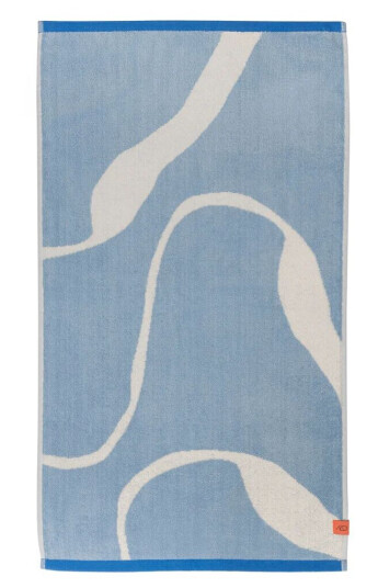 Mette Ditmer Nova Arte badehåndkle 70 x 133 cm Light blue-offwhite Mette Ditmer Nova Arte badehåndkle 70 x 133 cm Light blue-offwhite