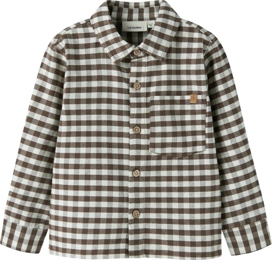 Lil"Atelier Nmmnoki Ls Loose Shirt Lil Brown 98 Lil"Atelier Nmmnoki Ls Loose Shirt Lil Brown 98