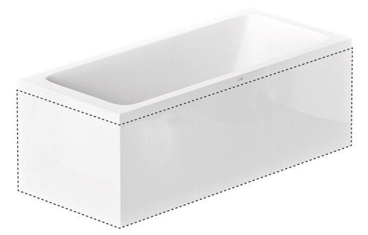 Nordhem Saltholmen L-Panel, Vendbar Til Badekar Saltholmen, 157,5 cm, Hvit Nordhem Saltholmen L-Panel, Vendbar Til Badekar Saltholmen, 157,5 cm, Hvit