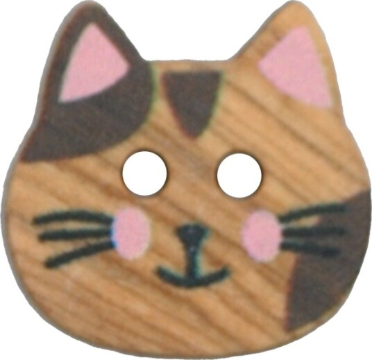 Villy Jensen Treknapp med Katt 15 mm 18673-15-0001