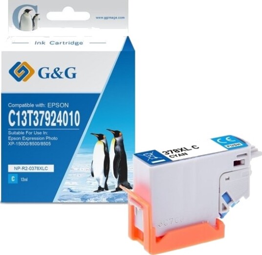 G&G 15182, Cyan, 13,2 Ml, 1 Stykker, 830 Sider, Enkeltpakke
