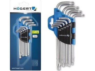 Hogert Technik Torx Wrenches Set Of 9 Pieces Hogert Ht1w814