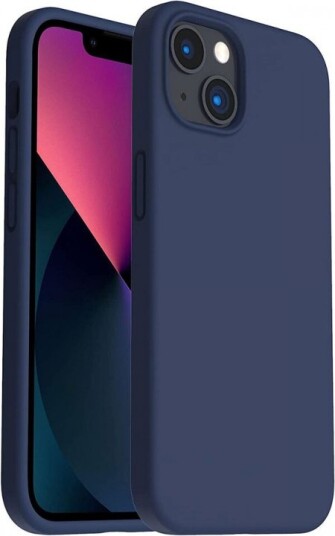 Silikonetui til iPhone 14, mørkeblå