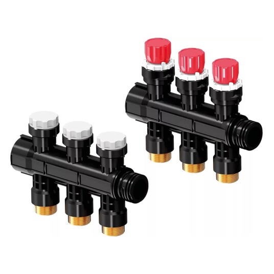 Uponor Vario PLUS Fordeler med 3 kurser 3 x 3/4" - 150 mm