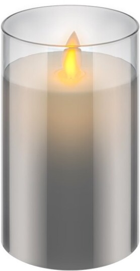 Goobay LED äkta vaxljus i glas 7,5 x 12,5 cm underbar och säker belysningslösning för många områden som hus och loggier kontor eller skolor