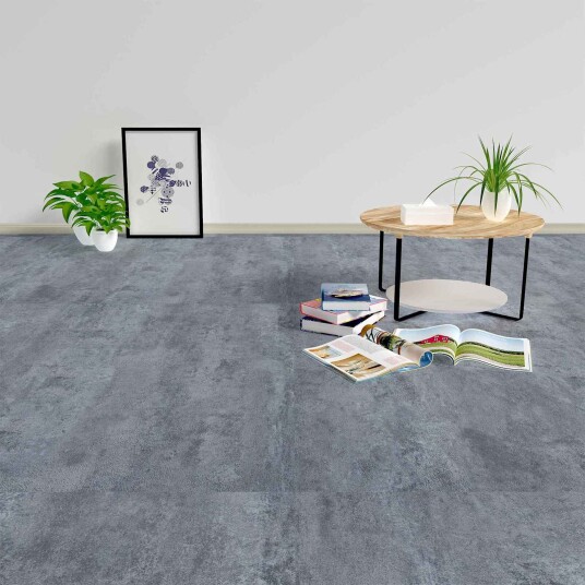Gulvplanker 5,11 m² 55 pcs PVC Grå marmor