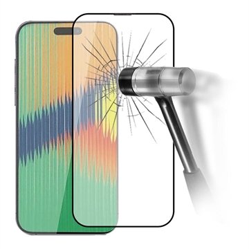 Full Cover iPhone 15 Pro Beskyttelsesglass Svart Kant