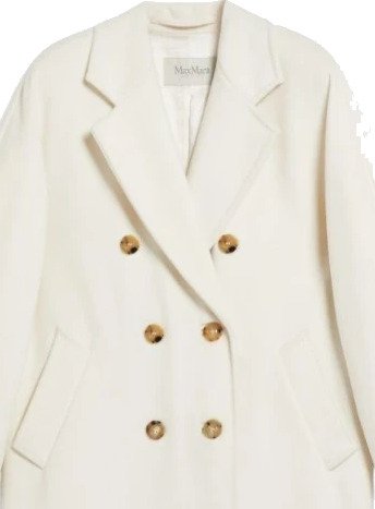 Max Mara Dame Frakker Hvit 3XS, Max Mara Dame Frakker Hvit 3XS,