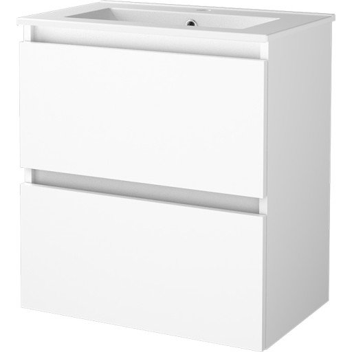 Sanibell Basicline møbelpakke, 60x39 cm, hvithøyglans Sanibell Basicline møbelpakke, 60x39 cm, hvithøyglans