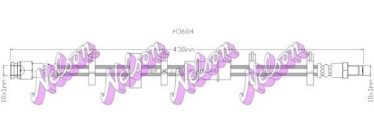 Bremseslange KAWE H3604