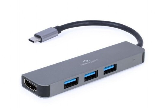 Gembird Cablexpert USB-C Dockingstasjon med HDMI 3.2 Svart Gembird Cablexpert USB-C Dockingstasjon med HDMI 3.2 Svart