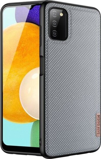 Dux Ducis Fino Case Cover Covered With Nylon Material Samsung Galaxy A03s Grey