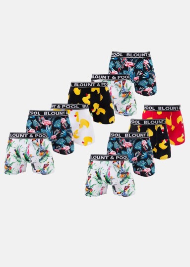 Blount & Pool Boxer Shorts 10-Pack Multicolour L Underklær Blount & Pool Boxer Shorts 10-Pack Multicolour L Underklær