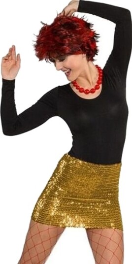 Orlob Karneval Guld Paillet Nederdel
