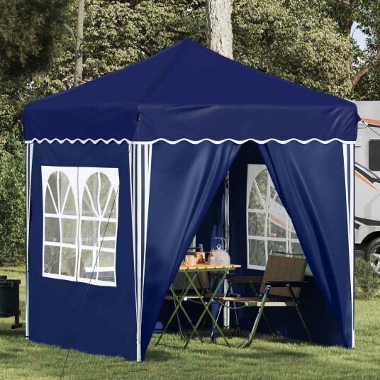 Pop up Festtelt Blå 195 x 195 x 245 cm Oxford Stoff