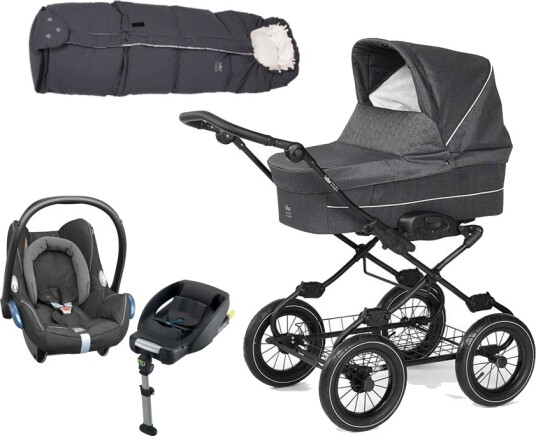 Cybex Nyfødtpakke Nordic Crown Nordkapp Duo Inkl. Maxi Cosi Cabriofix + Vognpose