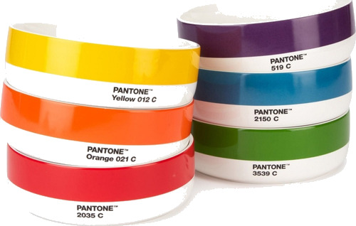 6 Boller med forskjellige farger - Pantone
