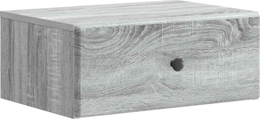 Vegghengt Nattbord Grå sonoma 49 x 34,5 x 20 cm Konstruert tre
