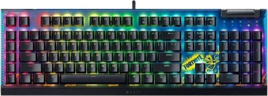 Razer BlackWidow V4 X Fortnite Gamingtastatur med Razer Yellow Switch Razer BlackWidow V4 X Fortnite Gamingtastatur med Razer Yellow Switch