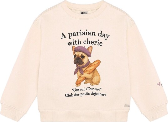 Daily 7 Sweater Artwork Cream 128 Daily 7 Sweater Artwork Cream 128