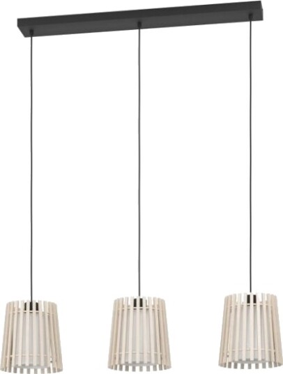 Eglo Fattoria Langbord 3L E27 Sort/Brun/Hvit Eglo Fattoria Langbord 3L E27 Sort/Brun/Hvit