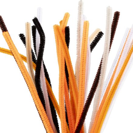 Diverse Piperenser L: 30 cm tykkelse 6 mm halloween farger 25 ass 1 pk