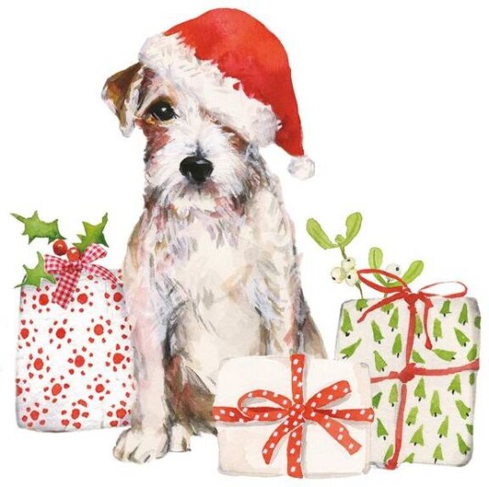 Paper Product Design Middagsservietter Christmas Pup Fra Ppd