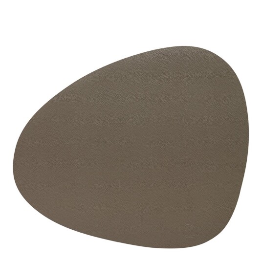 Lind DNA  Leather Serene Curve bordbrikke L 37x44 cm moss