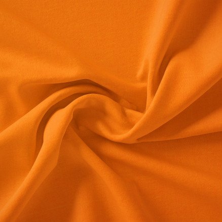 Stoffabrics Swan Solid Bomullslerret Stoff 150cm 211 Oransje 50cm
