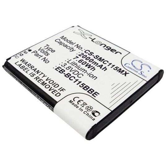 Samsung SM-C115L Galaxy S5 Zoom batteri (2000 mAh 3.8 V)