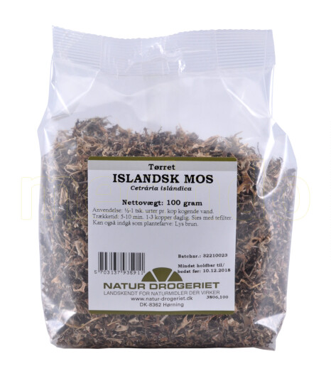 Natur Drogeriet Natur-Drogeriet Islandsk Mose 100g Natur Drogeriet Natur-Drogeriet Islandsk Mose 100g