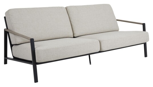 Brafab Lyra 2,5 pers. Loungesofa, m. puter, sand Olefin Brafab Lyra 2,5 pers. Loungesofa, m. puter, sand Olefin
