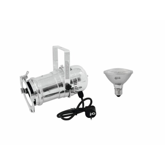 EuroLite Set Par-30 Spot Sølv & Par-30 230v Smd 11w E-27 Led 3000k