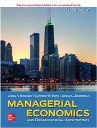 Ise Managerial Economics & Organizational Architecture Av James Brickley, Clifford Smith, Jerold Zimmerman