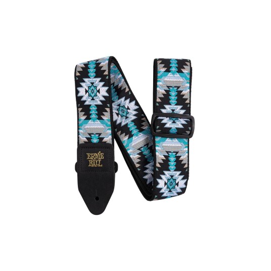 Ernie Ball Eb-4609 Albuquerque Blå Jacquard Strap