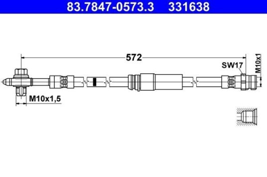 Bremseslange ATE 83.7847-0573.3